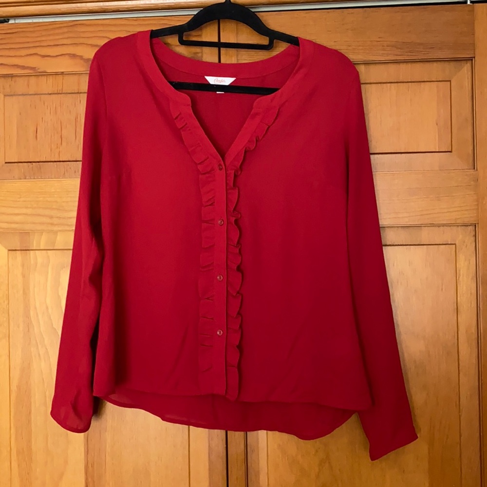 Candie’s Red Blouse